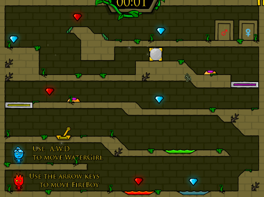 How To Play Fireboy And Watergirl 1